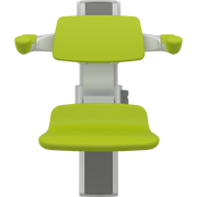 Pressalit PLUS Shower Seat 310 incl. Backrest & Armrests, Manually Height & Sideways Adjustable, Lime Green (R7364277)