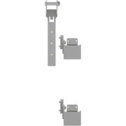 Pressalit INDIVO Cover Plate Fitting Bracket RK1344 detail