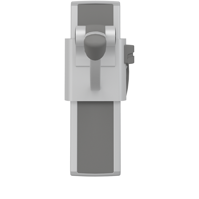 Pressalit PLUS support arm, 700mm, right-hand, anthracite — dimensioned drawing