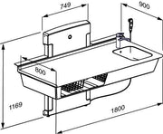 Pressalit daycare changing table R8685000 – view 5