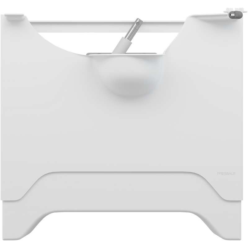 Pressalit MATRIX ANGLE DEEP powered wash basin bracket, left-facing, white