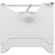 Pressalit MATRIX ANGLE DEEP manual wash basin bracket, left-facing, white