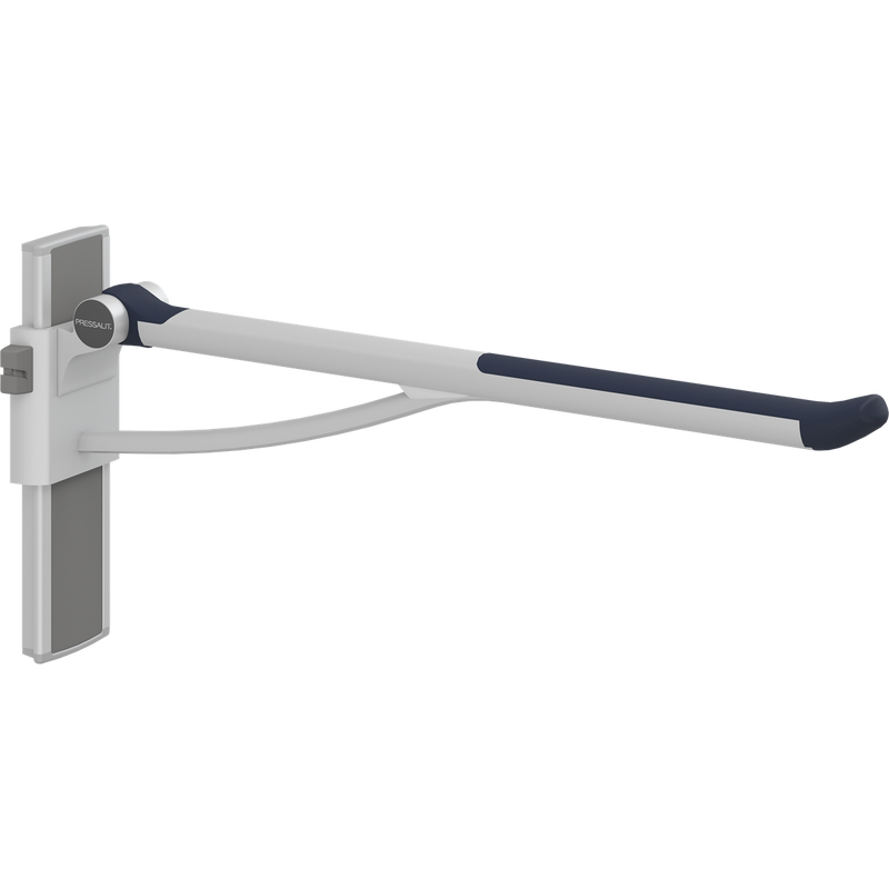 Pressalit PLUS Support Arm 850mm Adjustable Left Hand Dark Blue R370385108