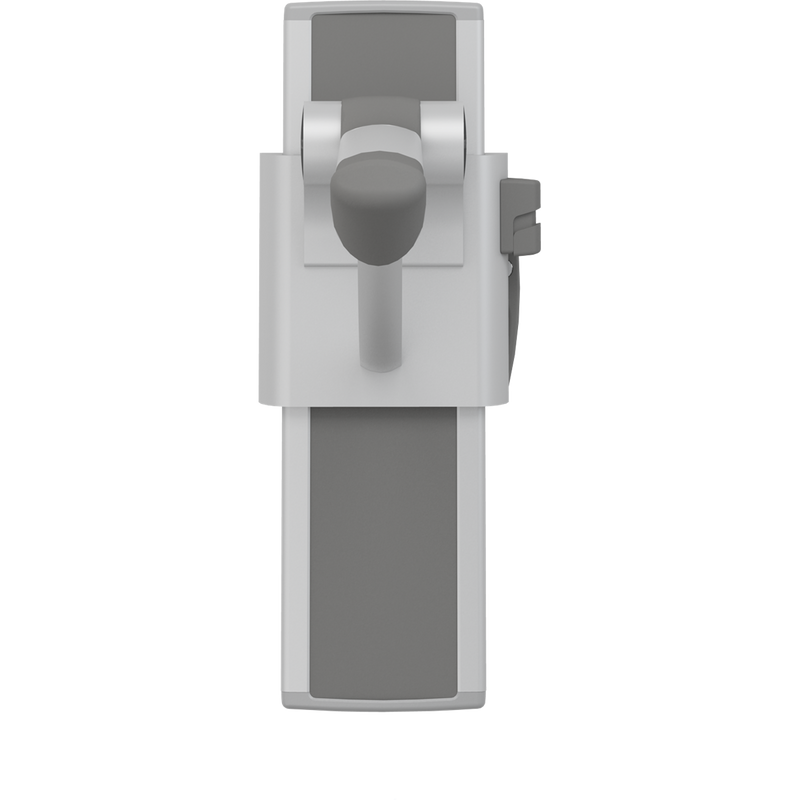 Pressalit PLUS support arm, 850mm, right-hand, anthracite — dimensioned drawing