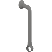 Pressalit PLUS Handrail Section 365mm with Wall Rosette and Strap Anthracite RT330112