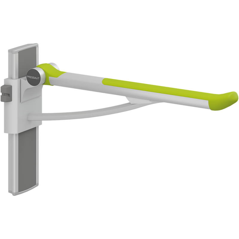 Pressalit PLUS Support Arm 700mm Adjustable Left Hand Lime Green R370370277