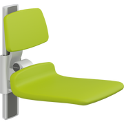 Pressalit PLUS Shower Seat 450 incl. Backrest, Manually Height Adjustable, Lime Green (R7424277)