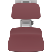 Pressalit PLUS Shower Seat 450 incl. Backrest, Manually Height & Sideways Adjustable, Red (R7454035)