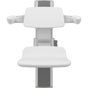 Pressalit PLUS Shower Seat 310 incl. Backrest & Armrests, Manually Height & Sideways Adjustable, White (R7364000)