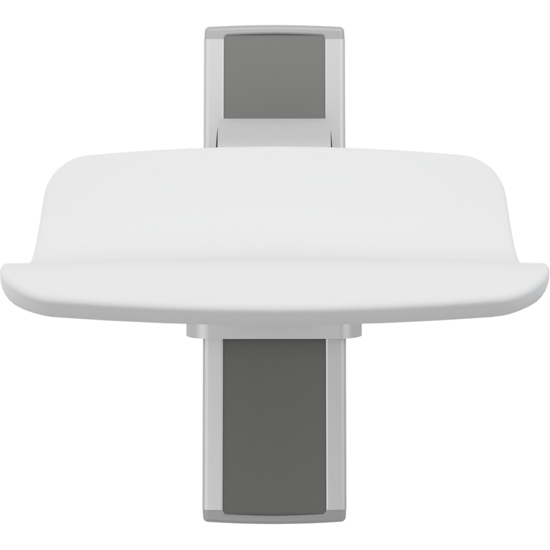 Pressalit PLUS Shower Seat 450, Manually Height Adjustable, White (R7414000)