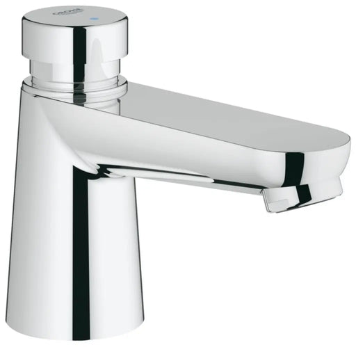 Grohe Euroeco Cosmopolitan T self-closing pillar basin tap 36265000 in StarLight Chrome