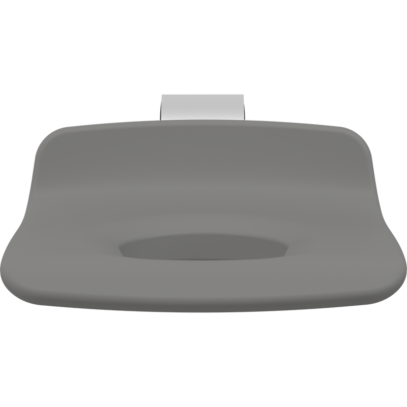 Pressalit PLUS Replacement Shower Seat 450 with Aperture, Manually Height Adjustable, Anthracite (R7115112)