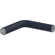 Pressalit PLUS Angled Tube, 154 x 154mm, with Connecting Joints (Male/Female), Dark Blue (RT350108)