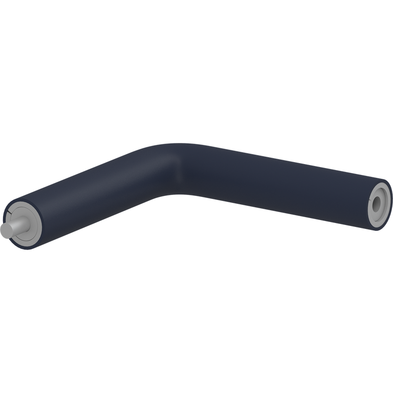 Pressalit PLUS Angled Tube, 154 x 154mm, with Connecting Joints (Male/Female), Dark Blue (RT350108)