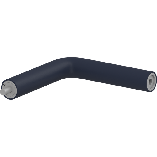 Pressalit PLUS Angled Tube, 154 x 154mm, with Connecting Joints (Male/Female), Dark Blue (RT350108)