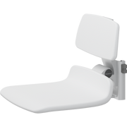 Pressalit PLUS Replacement Shower Seat 450 incl. Backrest, Manually Height Adjustable, White (R7124000)