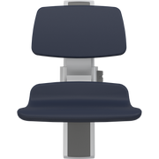 Pressalit PLUS Shower Seat 450 incl. Backrest, Manually Height Adjustable, Dark Blue (R7424108)