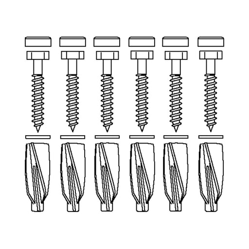 Pressalit Mounting Kit (V8658) — dimensioned drawing