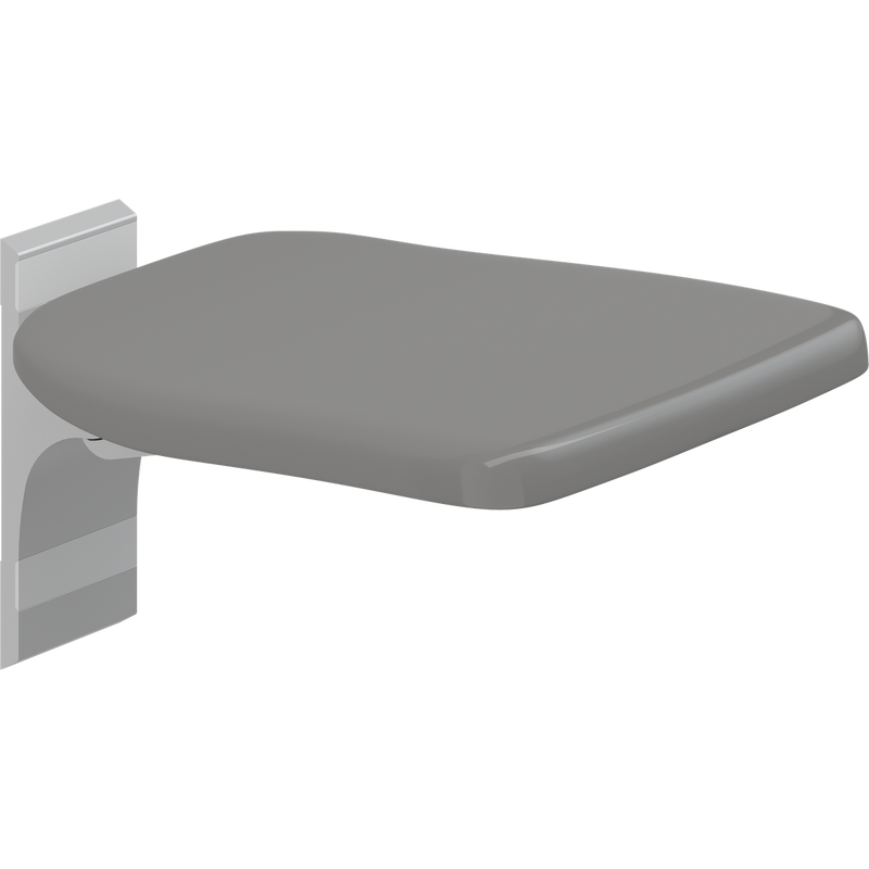 Pressalit PLUS Folding Seat 320mm Fixed Height Anthracite R5510112