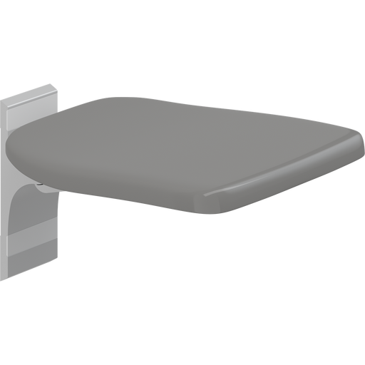 Pressalit PLUS Folding Seat 320mm Fixed Height Anthracite R5510112
