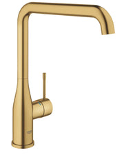 Grohe Essence kitchen sink mixer L-spout 30269 in Brushed Cool Sunrise