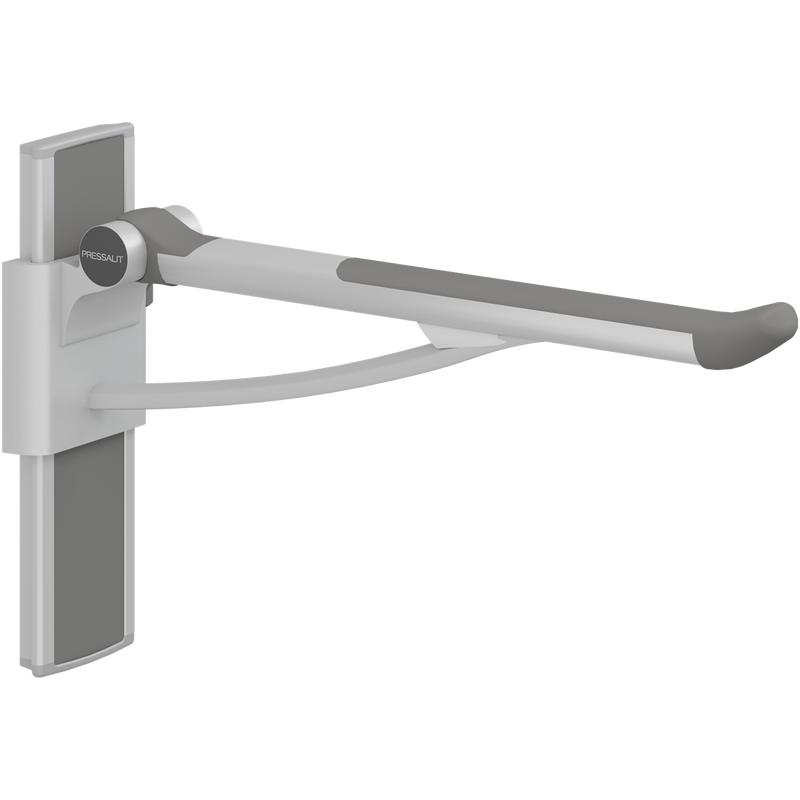 Pressalit PLUS Support Arm 700mm Height-Adjustable Right-Hand Anthracite R370470112