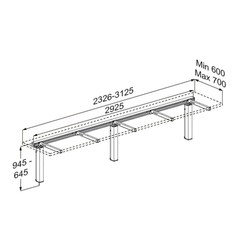 Pressalit INDIVO Pack large lifting unit, detail