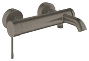 Grohe Essence wall-mounted bath shower mixer in Brushed Hard Graphite