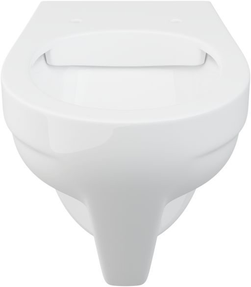 Pressalit wall-mounted rimless toilet, 700mm projection, alternate view