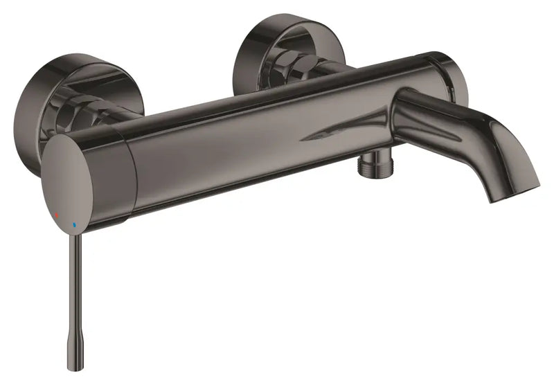 Grohe Essence wall-mounted bath shower mixer in Hard Graphite