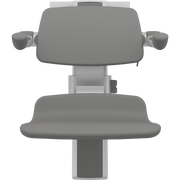Pressalit PLUS Shower Seat 450 incl. Backrest & Armrests, Manually Height & Sideways Adjustable, Anthracite (R7464112)