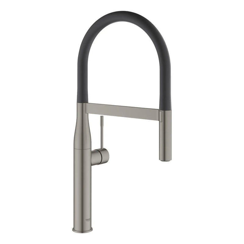 Grohe Essence professional spray kitchen sink mixer 30294 in Brushed Hard Graphite