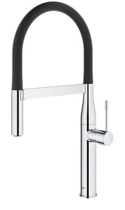 Grohe Essence professional spray kitchen sink mixer 30294 chrome spray head detail