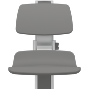 Pressalit PLUS Shower Seat 450 with Aperture incl. Backrest, Manually Height Adjustable, Anthracite (R7425112)