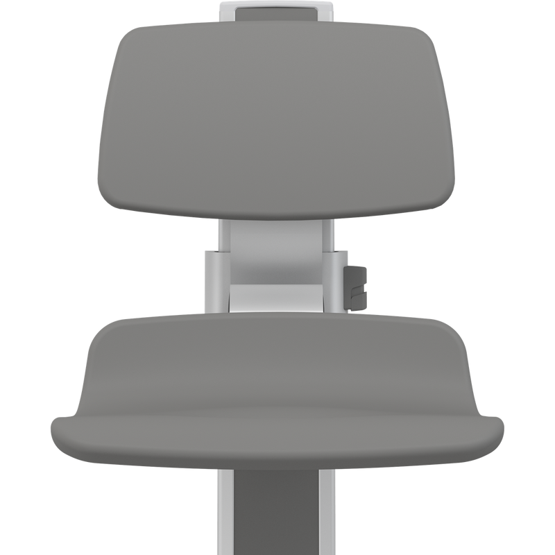 Pressalit PLUS Shower Seat 450 with Aperture incl. Backrest, Manually Height Adjustable, Anthracite (R7425112)