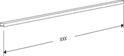 Pressalit INDIVO Cable Tray 2000mm White RK1051000 dimensioned drawing