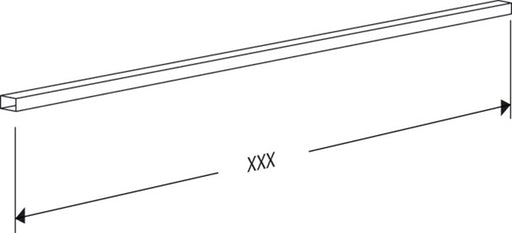 Pressalit INDIVO Cable Tray 2000mm White RK1051000 dimensioned drawing