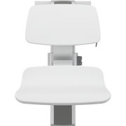 Pressalit PLUS Shower Seat 450 incl. Backrest, Manually Height & Sideways Adjustable, White (R7454000)