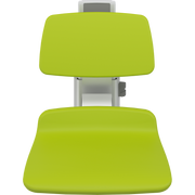 Pressalit PLUS Shower Seat 450 incl. Backrest, Manually Height Adjustable, Lime Green (R7424277)