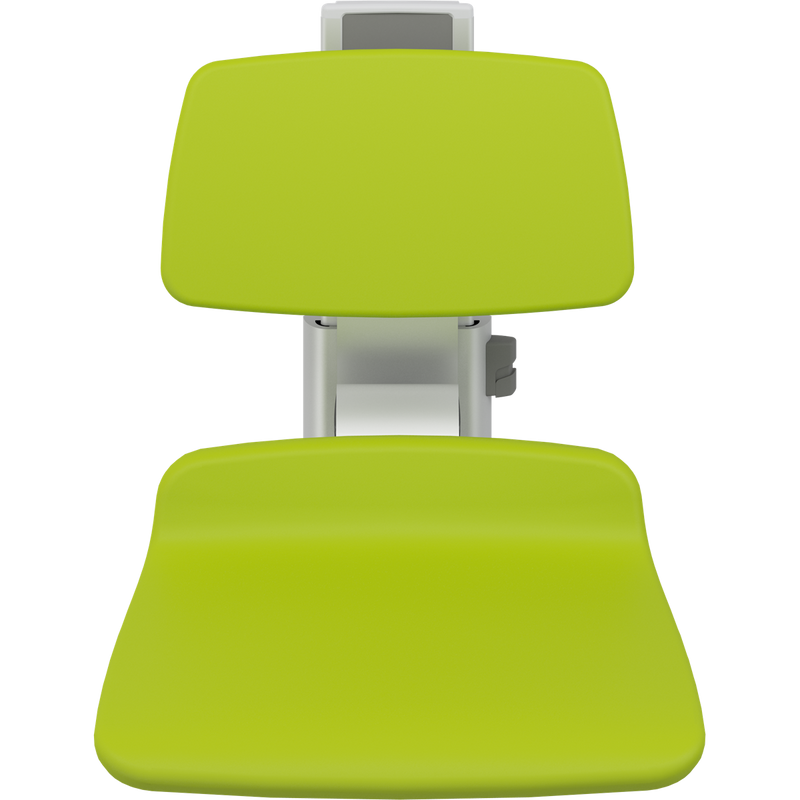 Pressalit PLUS Shower Seat 450 incl. Backrest, Manually Height Adjustable, Lime Green (R7424277)