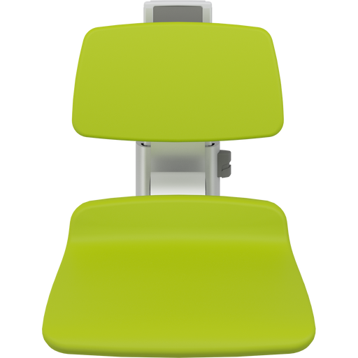 Pressalit PLUS Shower Seat 450 incl. Backrest, Manually Height Adjustable, Lime Green (R7424277)