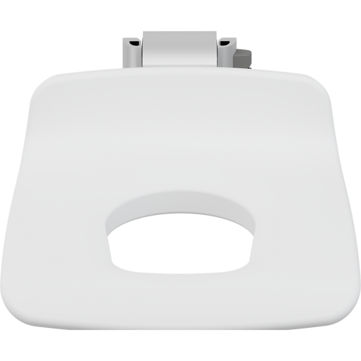 Pressalit PLUS Replacement Shower Seat 450 with Aperture, Manually Height Adjustable, White (R7115000)