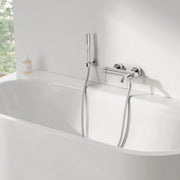 Grohe Essence wall-mounted bath shower mixer StarLight Chrome side profile