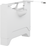 Pressalit MATRIX ANGLE DEEP manual wash basin bracket, left-facing, white