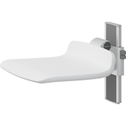 Pressalit PLUS Shower Seat 450, Manually Height Adjustable, White (R7414000)