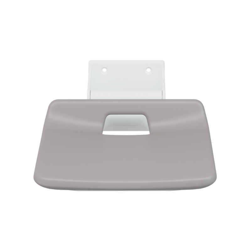 Pressalit VALUE IV folding shower seat, 440mm, fixed height, wall-mounted, anthracite