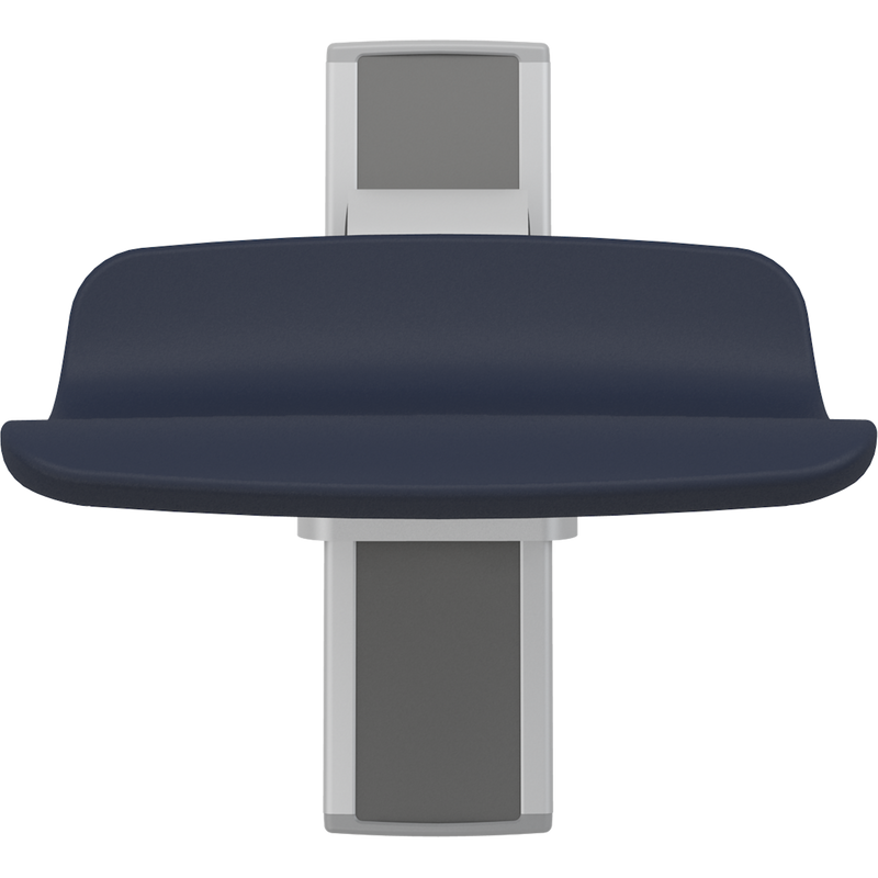 Pressalit PLUS Shower Seat 450, Manually Height Adjustable, Dark Blue (R7414108)