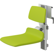 Pressalit PLUS Shower Seat 450 incl. Backrest, Manually Height & Sideways Adjustable, Lime Green (R7454277)