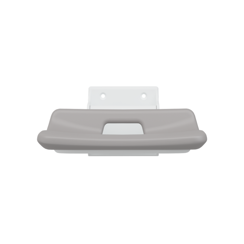 Pressalit VALUE IV folding shower seat, 440mm, dimensioned drawing (mm)