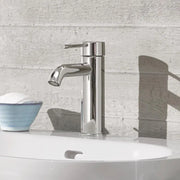 Grohe Essence S-Size basin mixer tap in chrome fitted to a bathroom basin